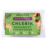 Allnature Bezlepkový chlebík snídaňový 350g