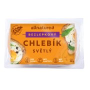 Allnature Bezlepkový chlebík světlý 350g